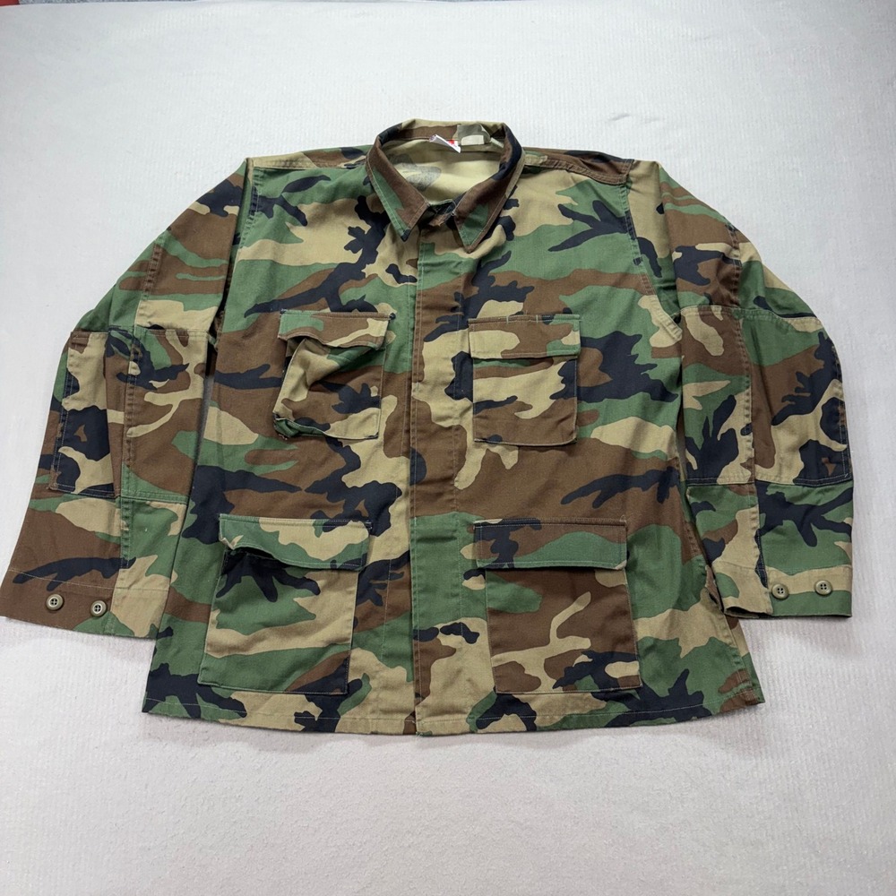 Propper BDU Field Jacket Mens XL-Long Camo Woodland Tactical Coat
